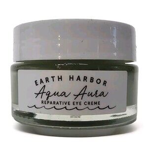 EARTH HARBOR Aqua Aura Reparative Eye Cream .5oz Restores Awakes Brightens Daily